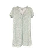 Karen Neuburger Encore Blue Ditsy Floral Night Shirt Size Small Pink Yellow - $21.66