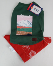 NWT Top Paw Denali National Park Dog Shirt &amp; Bandana Small - $7.75