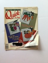 Cross Stitch: Quick &amp; Easy Cross Stitch Magazine August September 1990 - £1.57 GBP