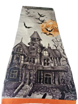 NEW Nicole Miller HALLOWEEN Haunted House TABLE RUNNER Bats 14&quot; X 72&quot; BE... - £31.81 GBP