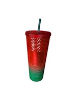 Starbucks Disneyland Mickey Tumbler 24 Oz Christmas Studded Excellent Co... - $35.80 CAD