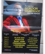 Gordon Lightfoot 2016 Poster Maritime Tour Canada 24*18 Inch Halifax Lun... - $19.50