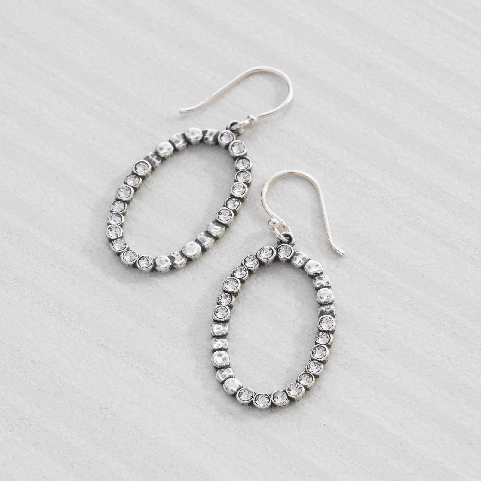 925 Sterling Silver Oval Glitz Drop Earrings For Women Perfect Gift For Her - $144.04
