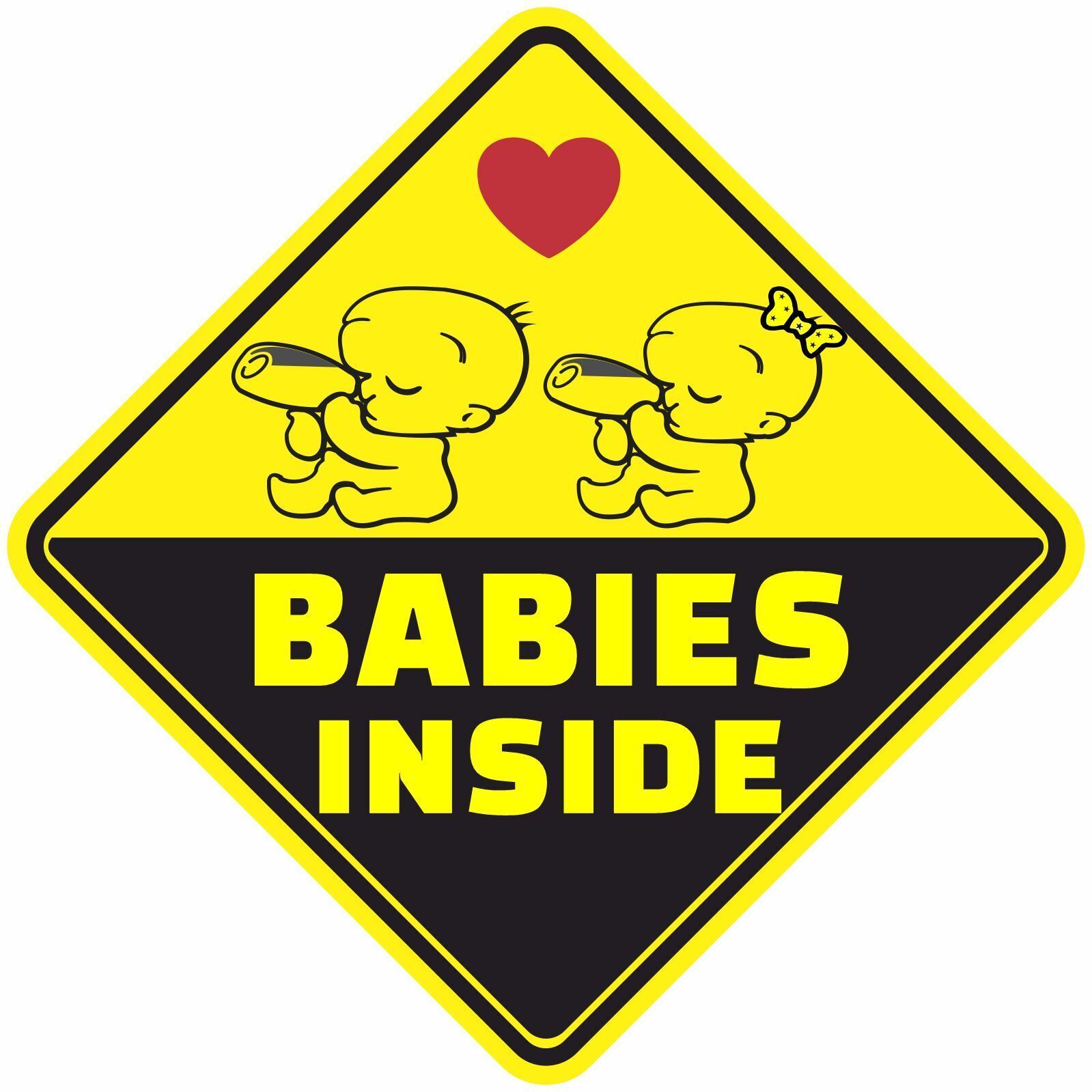 BABY ON BOARD BABIES GIRL BOY PREGNANT ASSORTED DECAL STICKER BUY 2 GET 3 H - $2.95