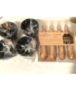 New 4 pack timer tapers and 4 metal candle holders - SALE - $82.04 CAD