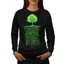 Wellcoda Earth Tree Roots Nature Womens Sweatshirt,  Casual Pullover Jumper - £23.25 GBP+
