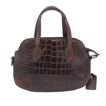 Genuine Leather Women Messenger Shoulder Tote Handbag Crocodile Pattern Luxury V - £44.70 GBP