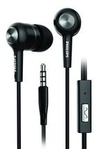 Philips Audio SHE1505 Wired in Ear Earphones with Mic (Black) New Shipping - $14.00