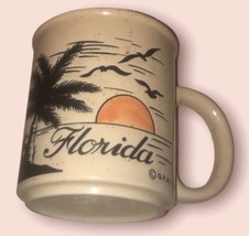 Florida State Vintage Sunset &amp; Seagulls G. F. N. I. Speckled Mug 1980’s-1990’s - £14.70 GBP