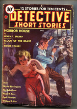 Detective Short Stories 4/1938 Spicy weird menace stockings cover-Pulp Magazine - £761.73 GBP