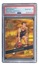 Rick Barry Firmado 1994 Rookies #HOF2 Intercambio Tarjeta PSA/DNA Joya MT 10 - £85.26 GBP