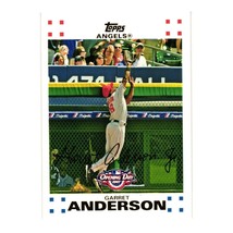 2007 Topps Baseball Opening Day Garret Anderson 105 Angels White Collector Card - £2.50 GBP
