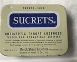 Vintage 1950/60s Sucrets antiseptic throat lozenges Tin - Empty - £13.82 GBP