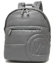 Michael Kors Rae Medium Quilted Nylon Heather Grey Backpack 35F1U5RB2C $... - £76.75 GBP