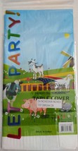 Farm Table Cover Decoration Adults &amp; Kids Birthday Party Farming Animals... - £8.99 GBP