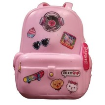 Mattel BARBIE Doll 3&quot; Pink School Plastic Backpack Bag Accessory Toy - £6.69 GBP