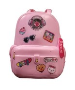 Mattel BARBIE Doll 3&quot; Pink School Plastic Backpack Bag Accessory Toy - £6.76 GBP