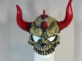 DEVIL SKULL HALF LATEX MASK HALLOWEEN HORROR COSPLAY - $13.49
