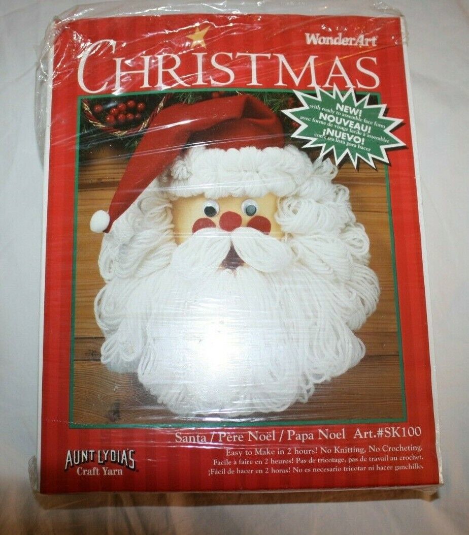 Primary image for Wonder Art Santa Christmas Craft SK100 Easy Project New Open Kit Aunt Lydias