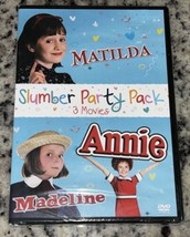 Slumber Party 3 Movie Pack ~ Matilda, Annie, Madeline (DVD, 2017) New Sealed - £7.11 GBP