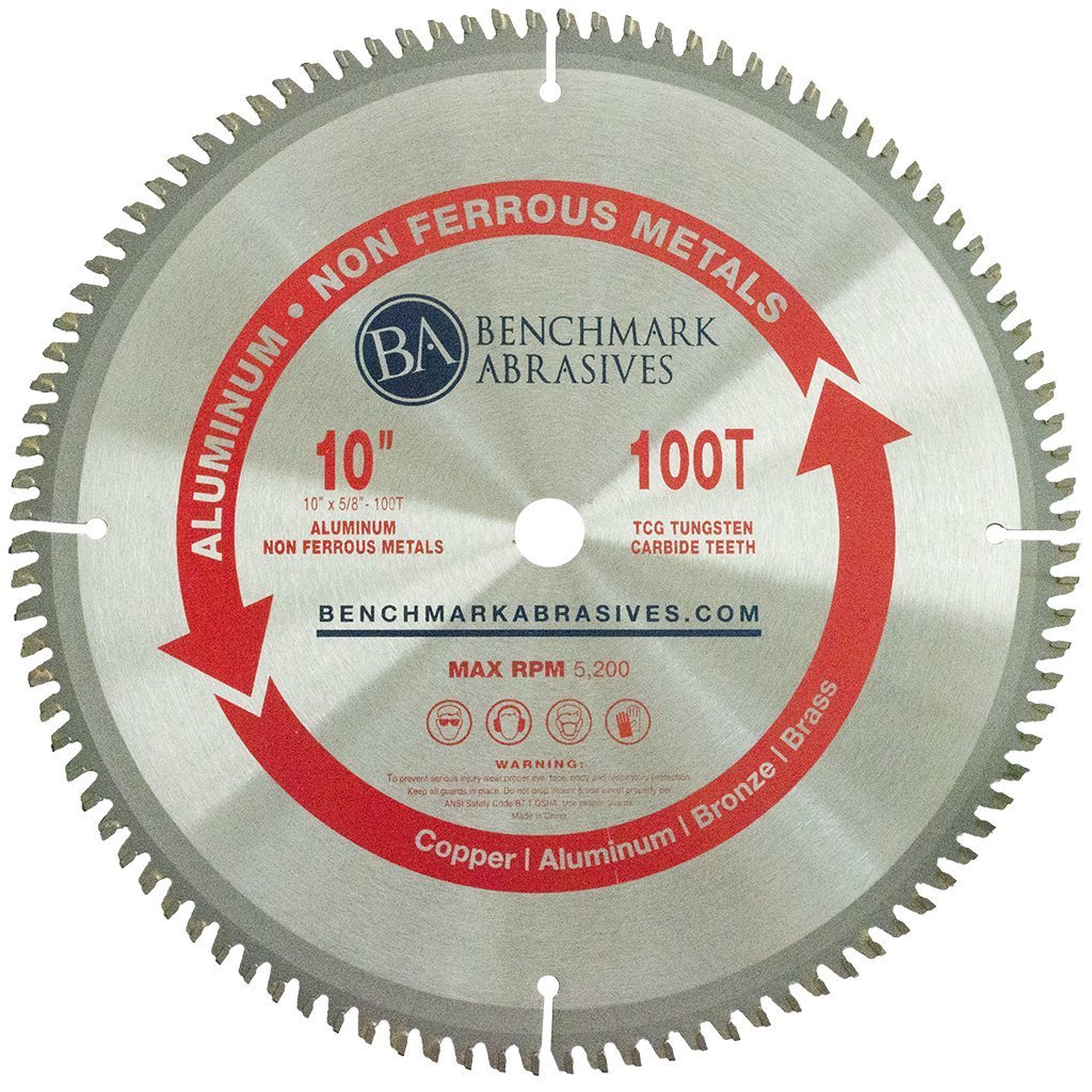 Benchmark Abrasives 10” Tct Saw Blade Tungsten Carbide Tipped, 10&quot; 100 T... - £39.85 GBP