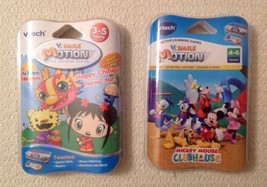 VTech V.Smile Motion Active Learning Games (2)  Mickey Mouse &amp; Ni Hao Kai Lan - £10.17 GBP