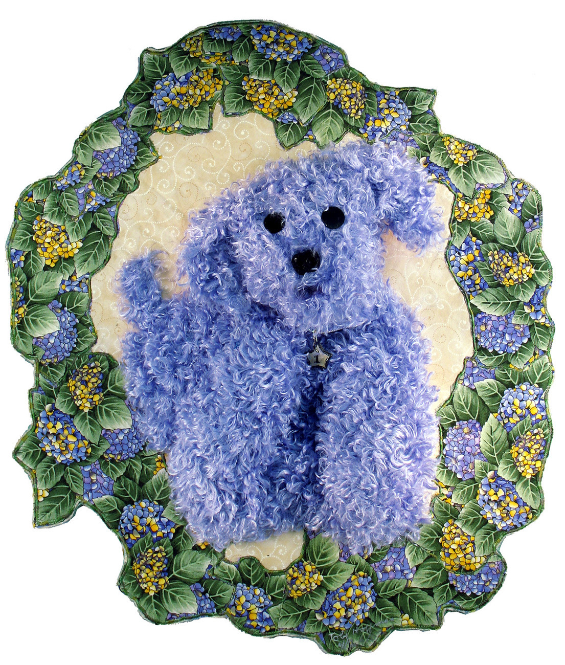 Primary image for Purple Pooch: Quilted Art Wall Hanging