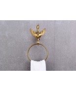 GOLD PVD Bathroom brass luxury Crystal swan towel ring NEW - $148.59 CAD