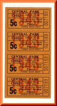 4-1943 Central Park Amusement Park Tickets, Allentown, Pennsylvania/PA/Penn - £4.71 GBP