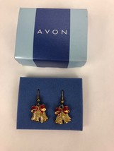 Avon Gold Tone Festive Holiday Christmas Jingle Bells Post Earrings - Rare - £8.60 GBP