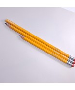 Amoco Wooden pencil set 3 no 2 #2 yellow gas oil advertising employee Vi... - $42.10 CAD