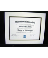 Picture Mat 11x14 Diploma Mat Picture Framing Matte Ivory Black  - £7.85 GBP