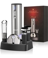 6-in-1 Electric Wine Opener Set w/ Stand, Aerator, Foil Cutter &amp; Stoppers - $517.04 MXN