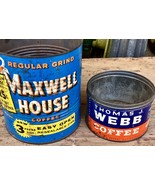 Coffee Cans collectible vintage steel cans  - €12,75 EUR