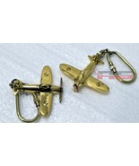 Solid Brass Nautical Keyring Aeroplane, vintage Maritime Antique Perfect... - £123.79 GBP