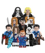 10Pcs Horror Film Characters Minifigures Chuncky Megan The Nun Ash Mini ... - €19,74 EUR