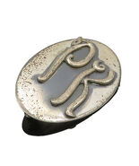 DESIGNER 925 Sterling Silver  Vintage Oxidized PK Initials Brooch Pin  B... - $101.19