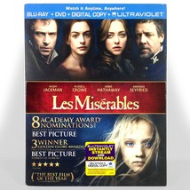 Les Misérables (Blu-ray/DVD, 2012, Inc Digital Copy) Brand New w/ Slip ! - £8.90 GBP