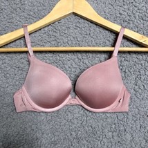 Victoria Secret Push Up Bra 32B Mauve Rose Multiway Plunge Padded Underwire EUC - £13.22 GBP