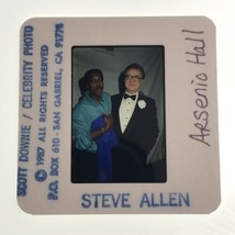 1987 Steve Allen &amp; Arsenio Hall Celebrity Color Photo Transparency Slide... - $9.49