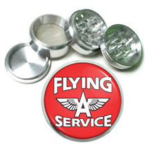 Vintage Poster D254 Aluminum Herb Grinder 2.5&quot; 63mm 4 Piece Flying A Service - £12.60 GBP