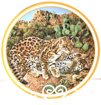 Lenox Collector Plate American Wildlife Ocelots Artist Norman Adams 1982... - $28.05