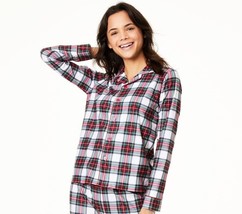 allbrand365 designer Womens Stewart Plaid Pajama Top,Stewart Plaid,Medium - £19.29 GBP