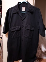 Dickies Men’s Button Up Black Shirt Medium  - $32.99