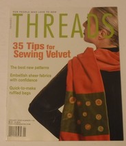 Threads Magazine December 2004/January 2005 35 Tips for Sewing Velvet - £6.16 GBP