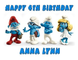 Smurfs Edible Cake Image Cake Topper - £7.20 GBP+