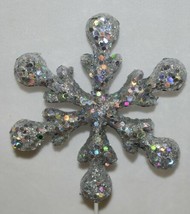 Tii Collections X6583 Glittery Silver Decoration Snowflake image 2