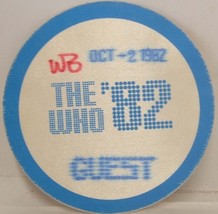 THE WHO - PETE TOWNSHEND - ORIGINAL OCT. 2, 1982 CLOTH SHOW BACKSTAGE *L... - £11.20 GBP