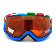Ski Snowboard Brille Blau Bunte Gepunktet Anti Nebel Schaumstoff Polsterung - £13.97 GBP