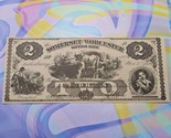 1862 Somerset and Worcester Savings Bank $2 Bill Vintage Reproduction - $14.24